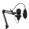 Microfone para podcast TRUST GXT 270 Emita II+ — condensador USB, com fios, caixa metálica, preto, cabo de 2,5 m