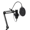 Microfone para podcast TRUST GXT 270 Emita II+ — condensador USB, com fios, caixa metálica, preto, cabo de 2,5 m