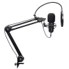 Microfone para podcast TRUST GXT 270 Emita II+ — condensador USB, com fios, caixa metálica, preto, cabo de 2,5 m