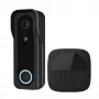 Videoporteiro TRUST DOORCAM-3000 preto, 3 MP, Wi-Fi 2,4 GHz, MicroSD até 256 GB, bateria/USB (8–24 V)