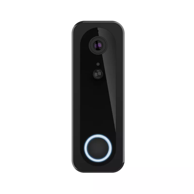 Videoporteiro TRUST DOORCAM-3000 preto, 3 MP, Wi-Fi 2,4 GHz, MicroSD até 256 GB, bateria/USB (8–24 V)