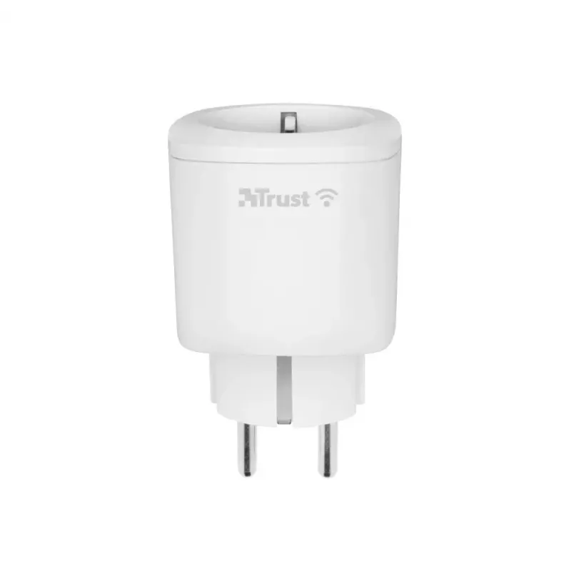 TRUST 71301 ficha inteligente – tomada Wi-Fi interior, 3000 W, branco, 52×52×86 mm