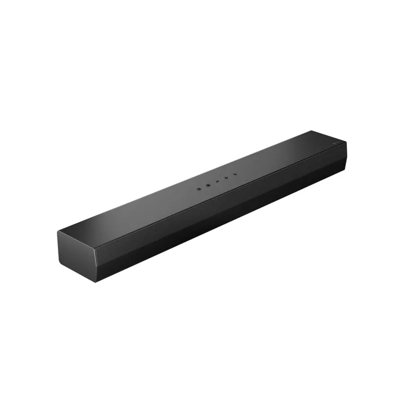 Barra de som LG S20A 2.0 canais, 50 W, Bluetooth SBC/AAC, com fios e sem fios, preto, 650×99×63 mm