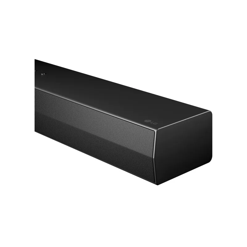 Barra de som LG S20A 2.0 canais, 50 W, Bluetooth SBC/AAC, com fios e sem fios, preto, 650×99×63 mm