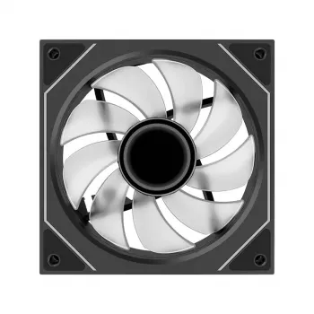 Ventoinha XILENCE XPF120U.ARGB 120 mm, 500–1800 rpm, rolamento hidráulico, 7–13,2 V, preto