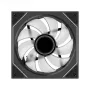 Ventoinha XILENCE XPF120U.ARGB 120 mm, 500–1800 rpm, rolamento hidráulico, 7–13,2 V, preto