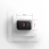 Carregador de parede AXAGON ACU-PQ67D, 67W, USB-C PD3.0 + USB-A QC4+, 2 saídas, ecrã LCD, 100–240V