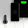 Carregador de automóvel AXAGON PWC-PQ48, 48 W, USB-C (PD3.0) + USB-A (QC4+), entrada 12–24 V, preto