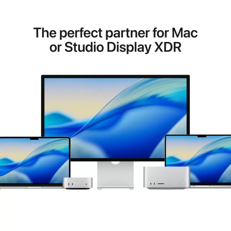 Monitor Apple Studio Display 27 polegadas (68,6 cm) 5K Ultra HD LED, vidro nanotexturizado, adaptador de suporte VESA, prateado