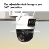 Câmara de segurança IP IMOU Cruiser Dual 2C 4G Turret exterior 2304×1296 objetiva de 3,6 mm montagem em teto/parede