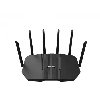 Router de secretária ASUS RT-BE90U BE9400 AiMesh — Tri-Band Wi-Fi 7 (2,4/5/6 GHz), 9400 Mbit/s, 2,5 Gigabit Ethernet, 4× RJ-45 LAN, USB, preto