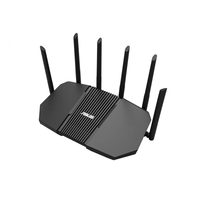 Router de secretária ASUS RT-BE90U BE9400 AiMesh — Tri-Band Wi-Fi 7 (2,4/5/6 GHz), 9400 Mbit/s, 2,5 Gigabit Ethernet, 4× RJ-45 LAN, USB, preto