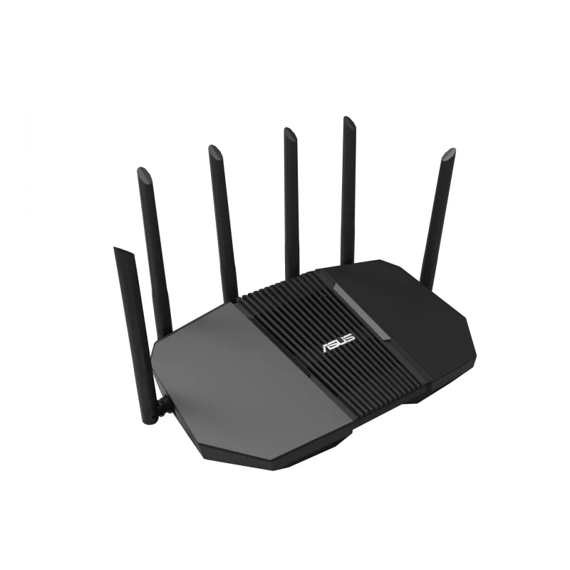 Router de secretária ASUS RT-BE90U BE9400 AiMesh — Tri-Band Wi-Fi 7 (2,4/5/6 GHz), 9400 Mbit/s, 2,5 Gigabit Ethernet, 4× RJ-45 LAN, USB, preto