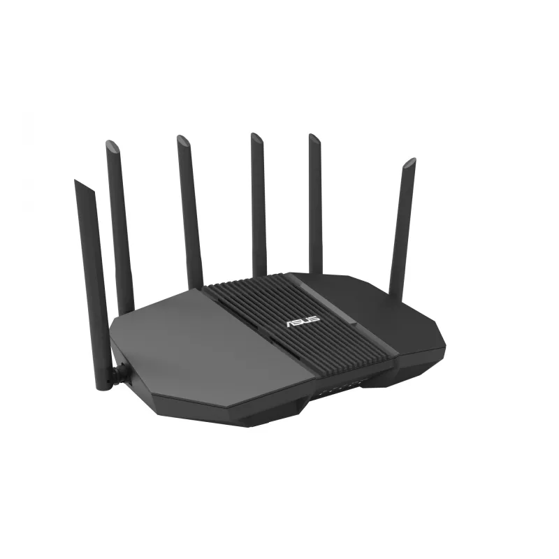 Router de secretária ASUS RT-BE90U BE9400 AiMesh — Tri-Band Wi-Fi 7 (2,4/5/6 GHz), 9400 Mbit/s, 2,5 Gigabit Ethernet, 4× RJ-45 LAN, USB, preto