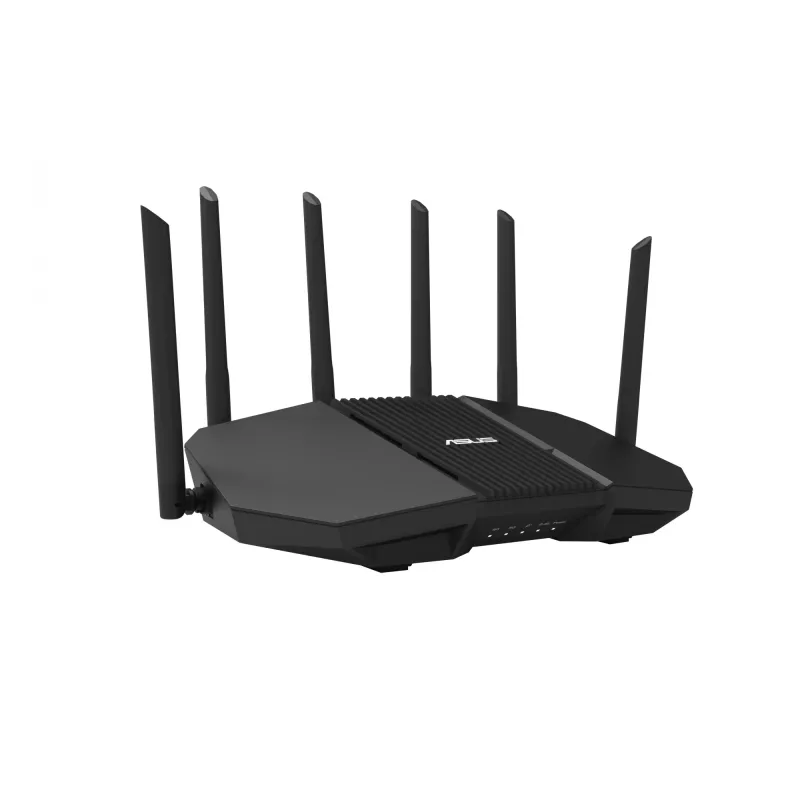 Router de secretária ASUS RT-BE90U BE9400 AiMesh — Tri-Band Wi-Fi 7 (2,4/5/6 GHz), 9400 Mbit/s, 2,5 Gigabit Ethernet, 4× RJ-45 LAN, USB, preto