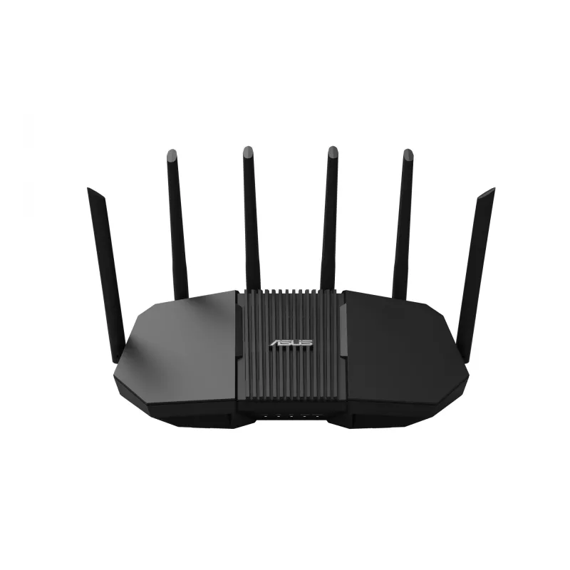 Router de secretária ASUS RT-BE90U BE9400 AiMesh — Tri-Band Wi-Fi 7 (2,4/5/6 GHz), 9400 Mbit/s, 2,5 Gigabit Ethernet, 4× RJ-45 LAN, USB, preto