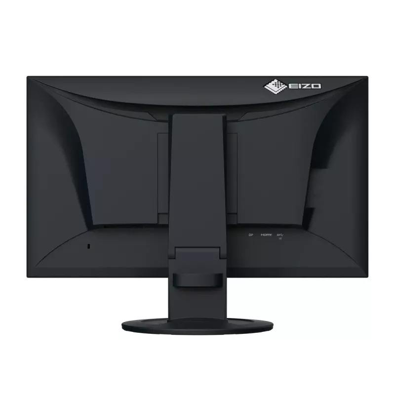 Monitor de computador EIZO FlexScan EV2400R-BK 23,8 polegadas (60,5 cm) Full HD 1920x1080 IPS LCD, 5 ms, hub USB, altifalantes, VESA, ajustável em altura, preto