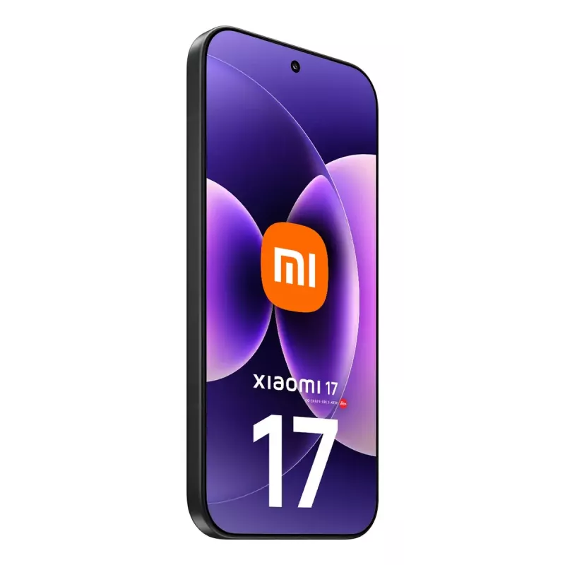 Smartphone Xiaomi 17 — ecrã de 16 cm (6,3 polegadas), Snapdragon 8 Elite Gen 5, 12 GB RAM, 512 GB, câmara tripla de 50 MP, 6330 mAh, preto