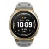 Smartwatch Amazfit T-rex 3 Pro 44 mm, 1,32 polegadas AMOLED 466×466, 16 GB, 64 MB RAM, GPS, Wi‑Fi, à prova de água até 45 m, caixa dourada, bracelete de silicone cinzento