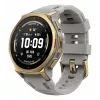 Smartwatch Amazfit T-rex 3 Pro 44 mm, 1,32 polegadas AMOLED 466×466, 16 GB, 64 MB RAM, GPS, Wi‑Fi, à prova de água até 45 m, caixa dourada, bracelete de silicone cinzento