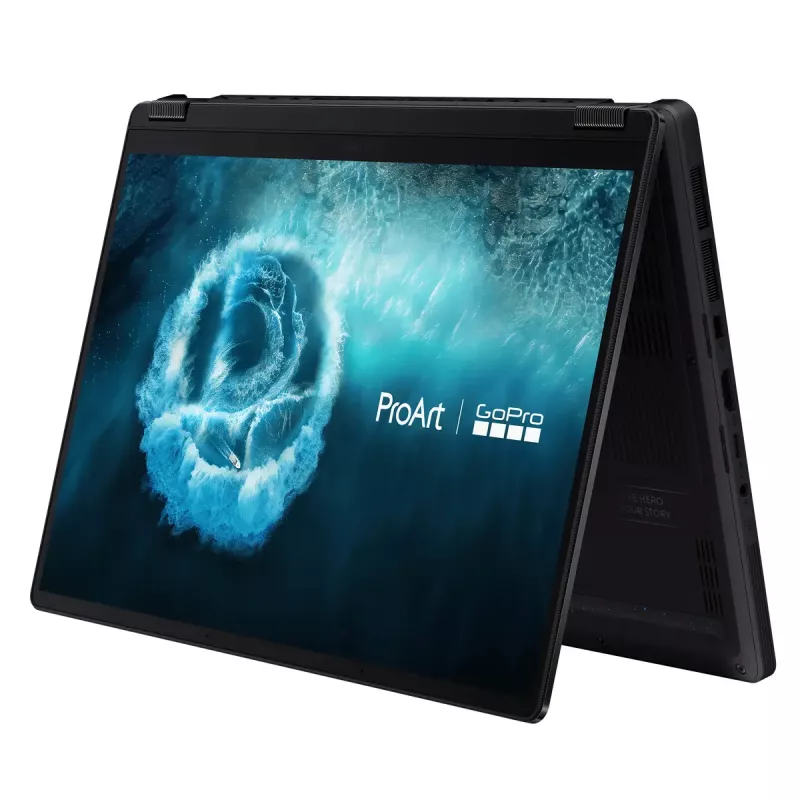 Portátil convertível 2-em-1 ASUS ProArt PX13 HN7306EAC GoPro Edition — AMD Ryzen AI Max+ 395, 3 GHz, 13,3 polegadas 3K Touch, 128 GB LPDDR5x, 1 TB SSD, Windows 11 Pro, preto