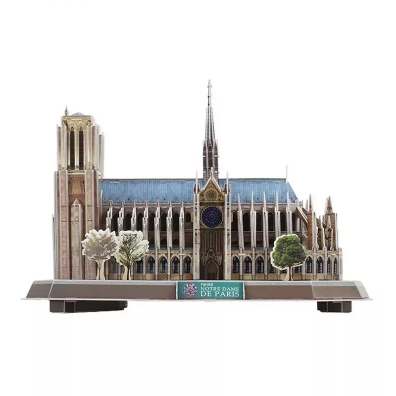 Puzzle 3D CubicFun Notre Dame (luz) — modelo DA-20509, edição leve iluminada