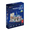 Puzzle 3D CubicFun Notre Dame (luz) — modelo DA-20509, edição leve iluminada