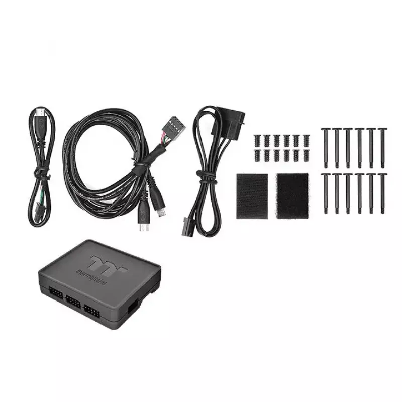 Thermaltake Riing Quad 14 RGB TT Premium pack de 3, 140 mm (CL-F089-PL14SW-A)