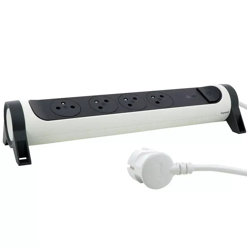 Unidade de distribuição de energia Legrand 0 494 15 4 tomadas AC Cinzento Branco