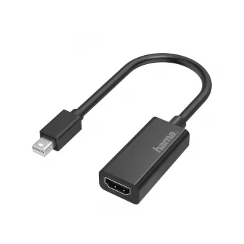 Adaptador de vídeo Hama, ficha Mini DisplayPort - conector fêmea HDMI, Ultra-HD 4K