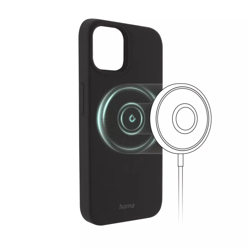 Capa para telemóvel Hama MagCase Finest Feel PRO 15,5 cm (6,1 polegadas) preta