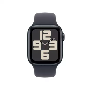 Smartwatch Apple Watch SE GPS + Cellular 40 mm caixa de alumínio Midnight com bracelete desportiva Midnight – S/M