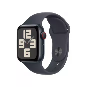 Smartwatch Apple Watch SE GPS + Cellular 40 mm caixa de alumínio Midnight com bracelete desportiva Midnight – S/M