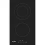 Placa de vitrocerâmica encastrável Whirlpool WRD 6030 B preta 30 cm 2 zona(s)