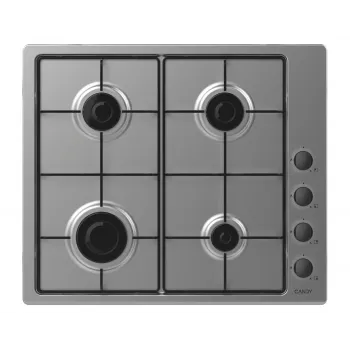 Placa a gás encastrável Candy Smart CHW6LBX/4U aço inoxidável 60 cm 4 zona(s)