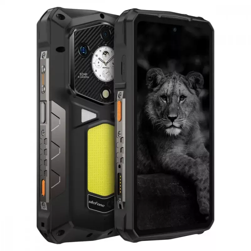 Smartphone UleFone Armor 29 Pro 5G 16/512GB preto, robusto 5G, 16GB RAM, 512GB armazenamento