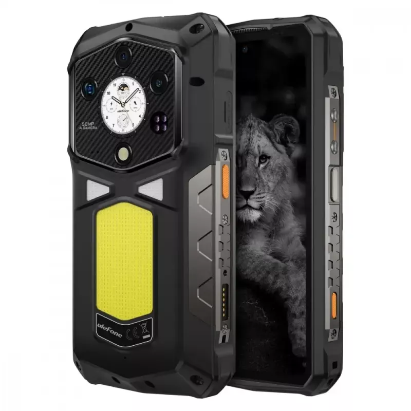 Smartphone UleFone Armor 29 Pro 5G 16/512GB preto, robusto 5G, 16GB RAM, 512GB armazenamento