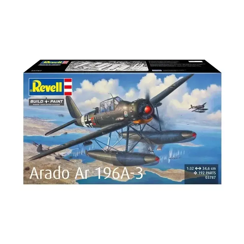 Maquete em plástico REVELL ARADO AR 196A-3 hidroavião à escala 1:32