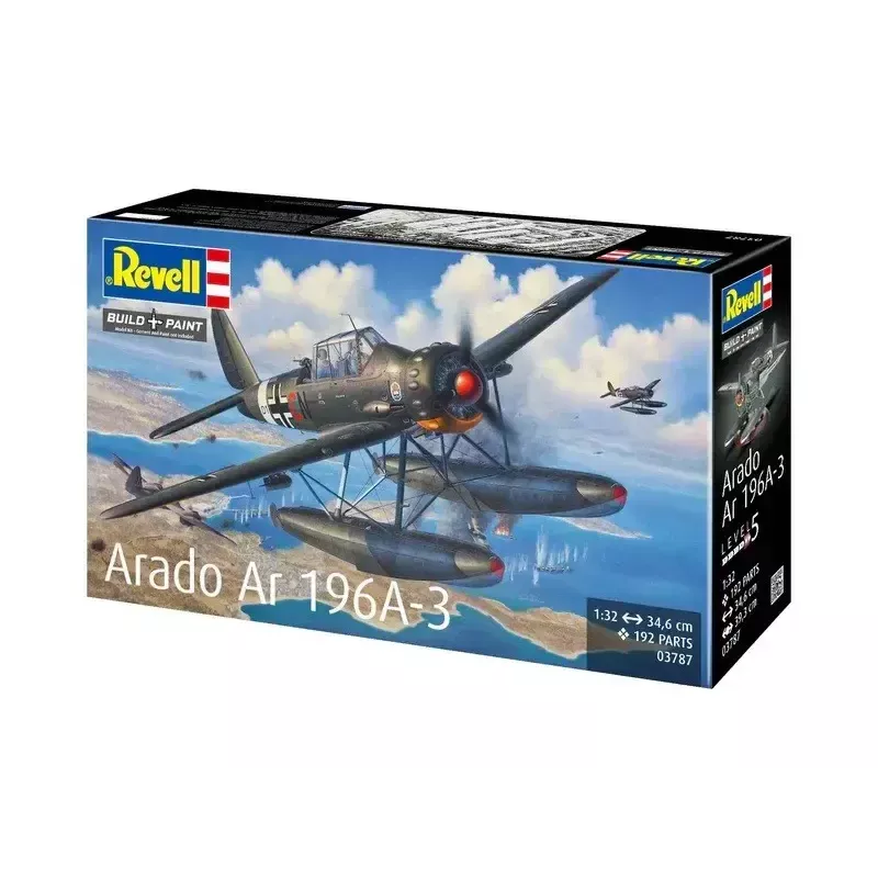Maquete em plástico REVELL ARADO AR 196A-3 hidroavião à escala 1:32