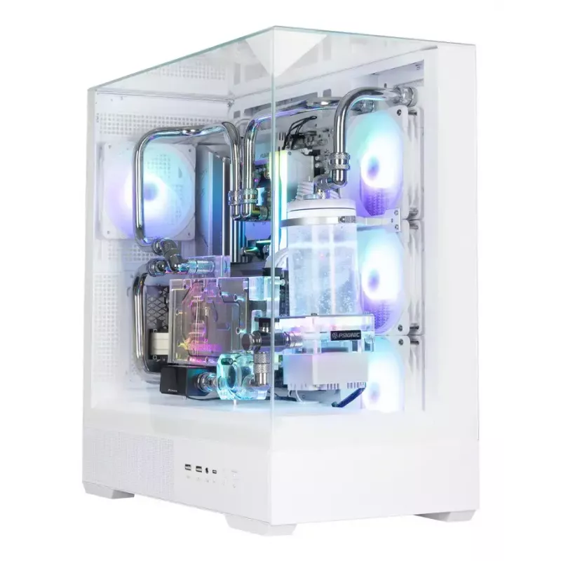 Caixa de PC Zalman P40 Prism Plus branco Midi Tower