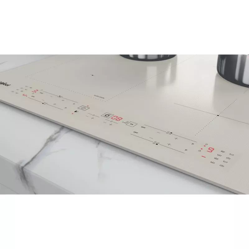 Placa de indução encastrável Whirlpool WLB6860NE/S prateada 4 zonas
