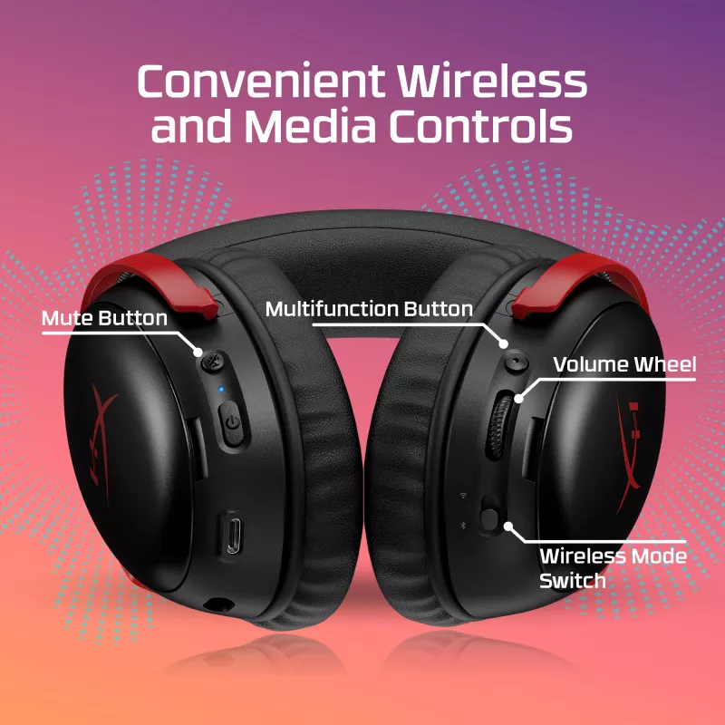 HyperX Cloud III S Wireless - Headset gaming (preto)