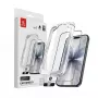 Película protetora de ecrã em vidro temperado Crong EasyShield 2-Pack para iPhone 17 / 17 Pro / 16 Pro, aluminossilicato, brilhante