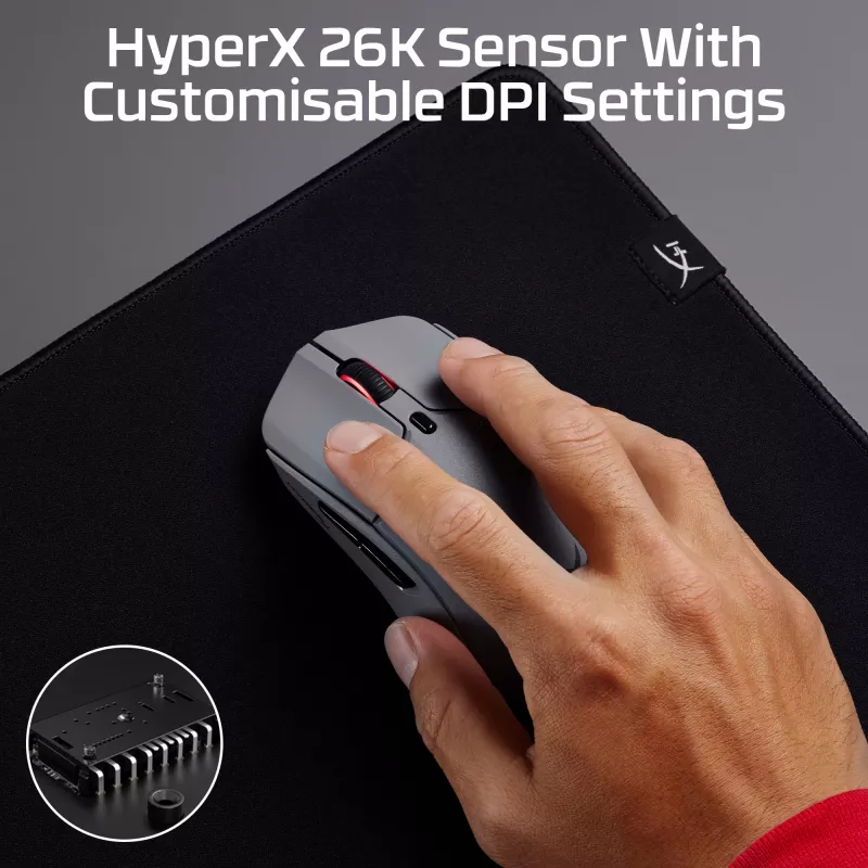 Rato gaming sem fios HyperX Pulsefire Haste 2 Pro - 4K