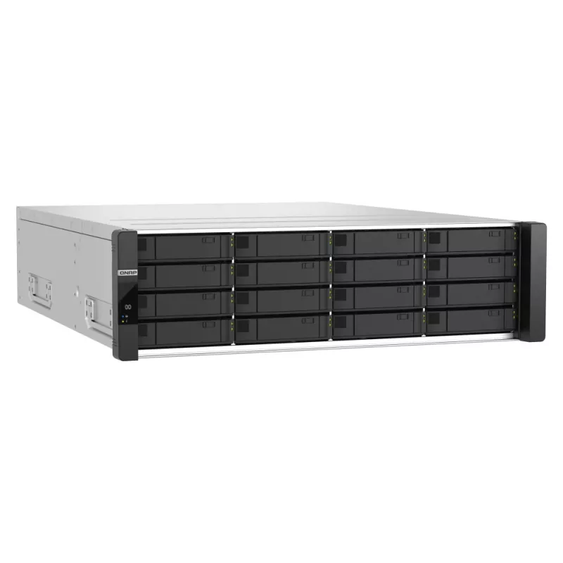 QNAP ES1686dc R2 NAS Rack (3U) Intel® Xeon® D D-2142IT 48 GB DDR4 0 TB QNAP QES preto, cinzento