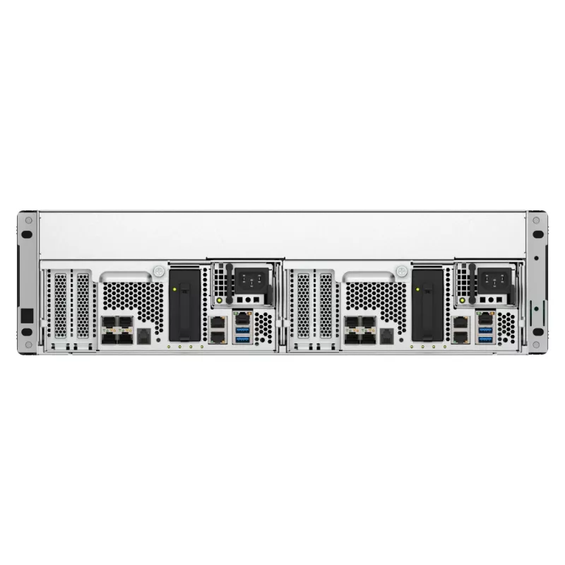QNAP ES1686dc R2 NAS Rack (3U) Intel® Xeon® D D-2142IT 48 GB DDR4 0 TB QNAP QES preto, cinzento