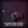 Comando de jogos HyperX Clutch Tanto Mini WD, joystick, Xbox, Xbox One, com fios, USB, preto, 2,95 m