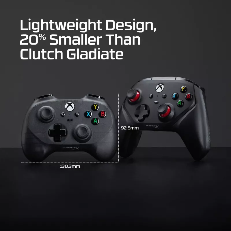 Comando de jogos HyperX Clutch Tanto Mini WD, joystick, Xbox, Xbox One, com fios, USB, preto, 2,95 m