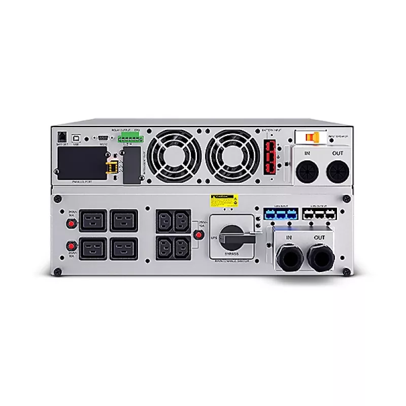 UPS CYBERPOWER OLS6KERT5U dupla conversão (online) 6 kVA / 6000 W, 9 saídas AC, torre, preto