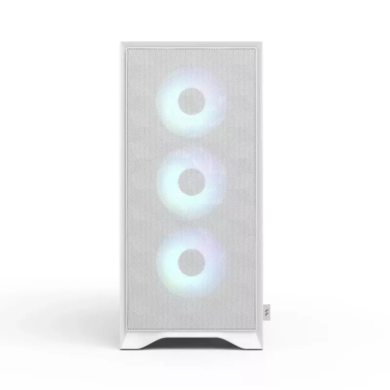 Caixa de PC Midi Tower Fractal Design Pop 2 Air White TG RGB – ATX/Micro-ATX/Mini-ITX, vidro temperado, 3 ventoinhas frontais de 120 mm
